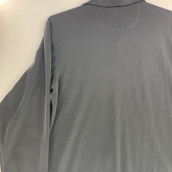 Tommy Bahama Long Sleeve Polo Charcoal Grey Size XL - Picture 10 of 13